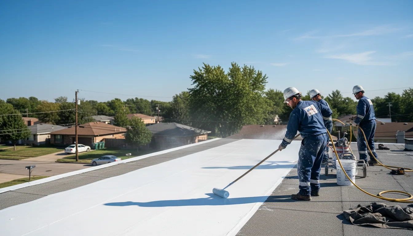 Commercial roof coating in Dana, IA near me
